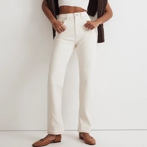 Madewell The '90s Straight Jean Vintage Canvas Cream Size 30